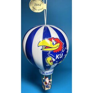 RARE Kansas Jayhawks 2004 Danbury Mint Victory Balloon NCAA Christmas Ornament